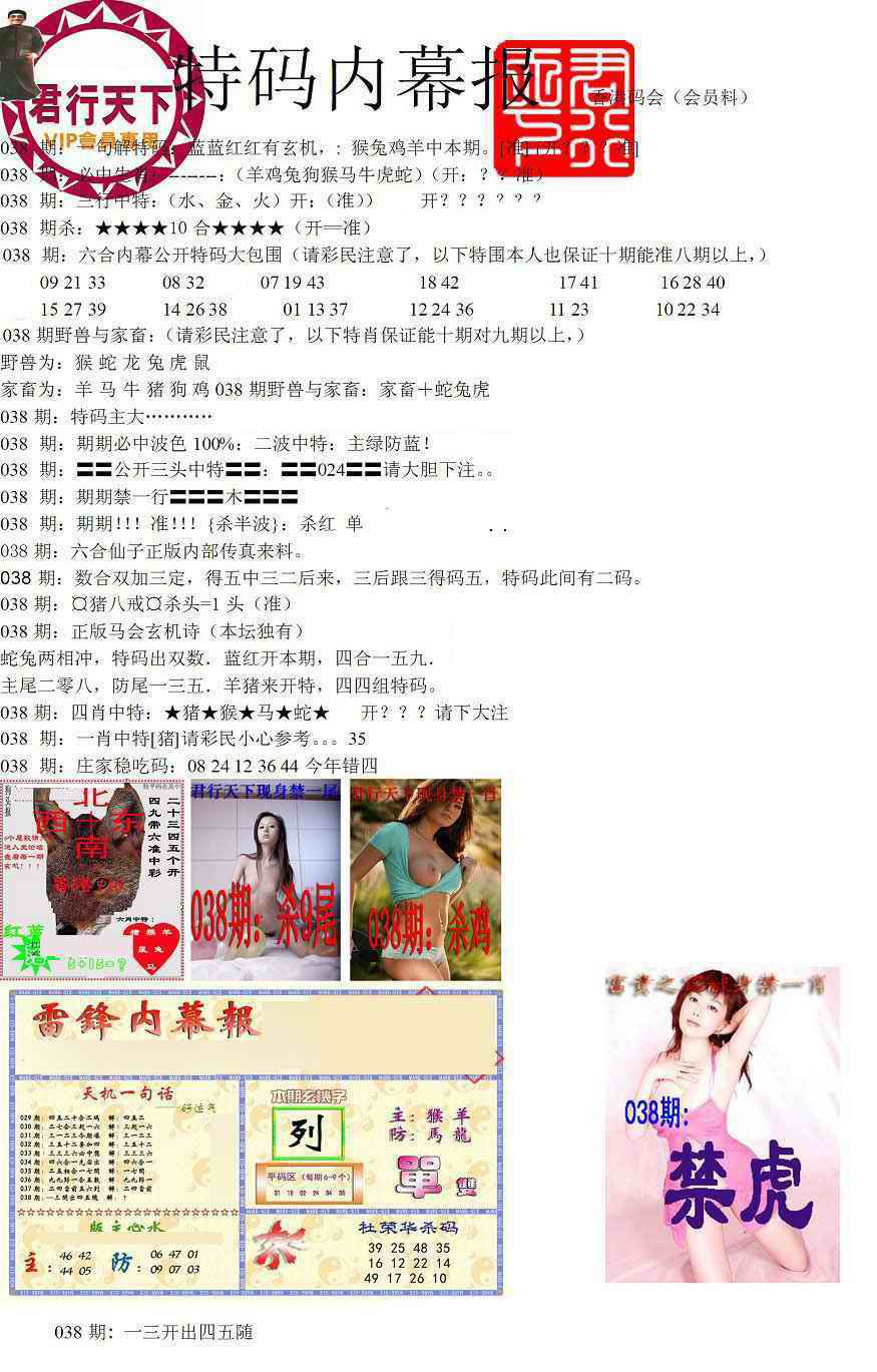 038期特码内幕报[图]